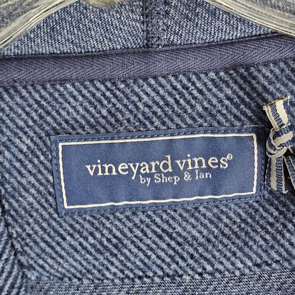Vineyard Vines by Shep & Ian Calmwater Hoodie Blue Size Small Super Soft - Picture 5 of 9